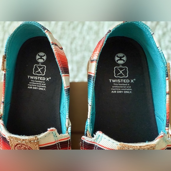 Twisted X Hooey Slip-On Sunset Shoes Size 6.5M Casual Loafers Western - Picture 9 of 12